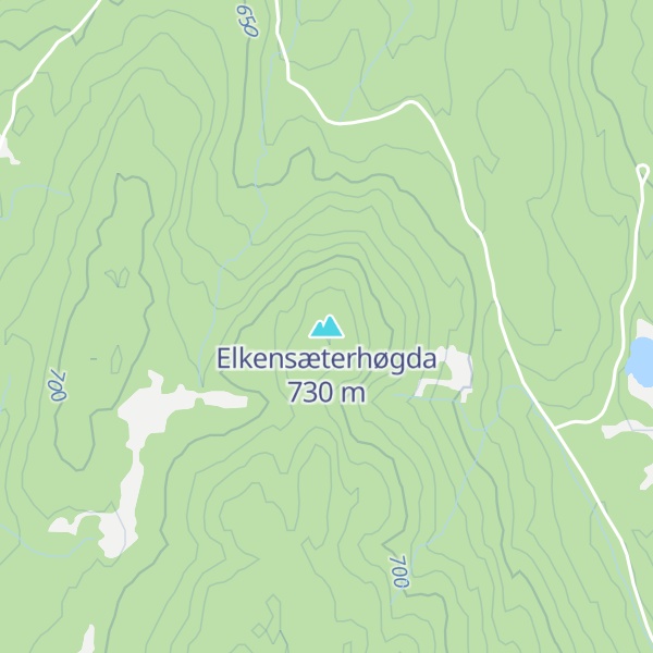 Map of Elkensæterhøgda