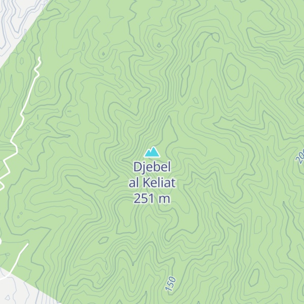 Map of Djebel al Keliat