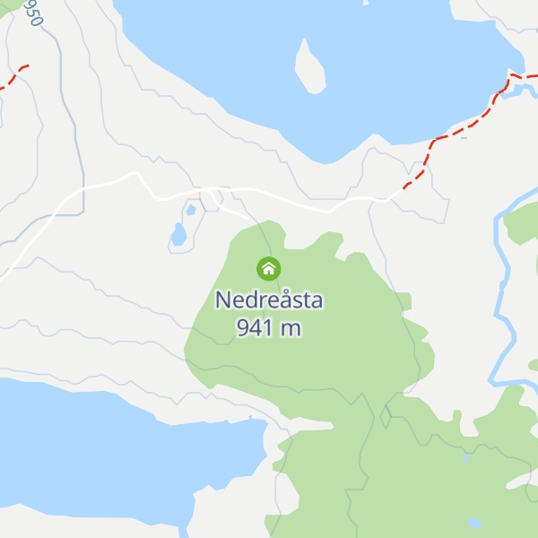 Map of Nedreåsta