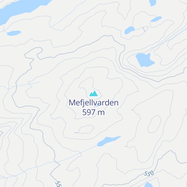 Map of Mefjellvarden