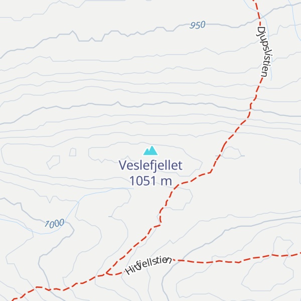 Map of Veslefjellet