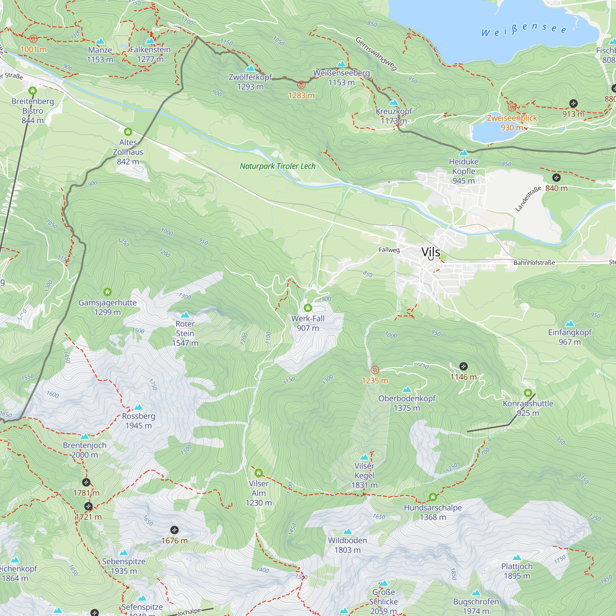 Werk-Fall map