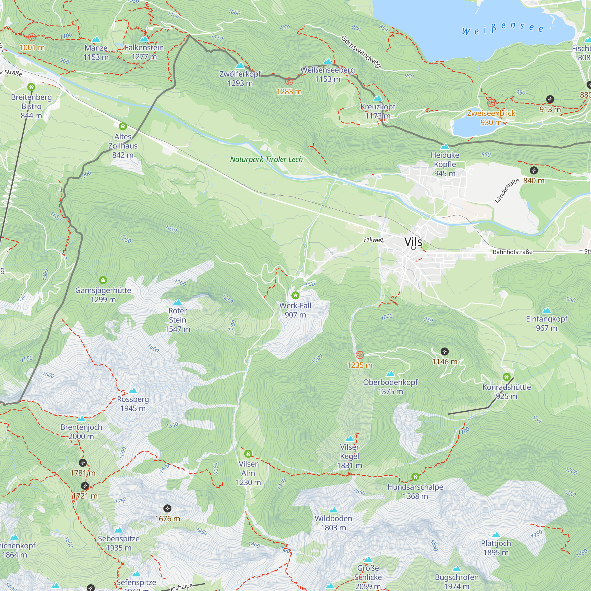 Werk-Fall map