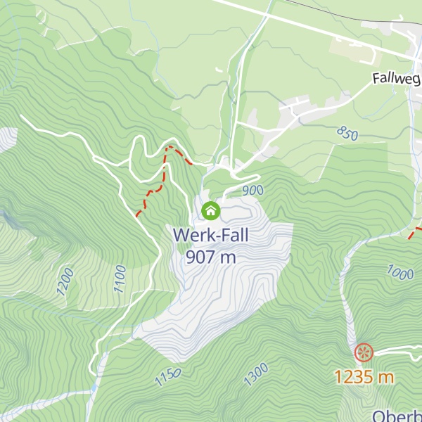 Map of Werk-Fall