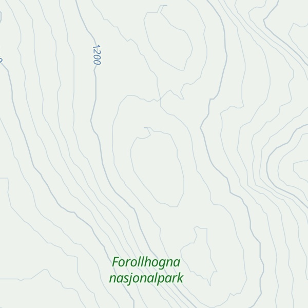 Map of Gjersjøhøa, nordre