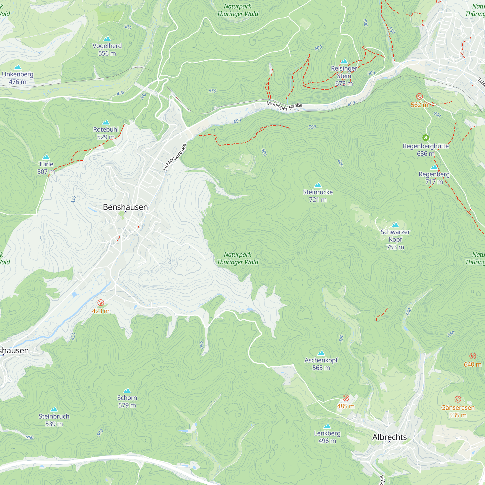 Hütte am Dachsbau map