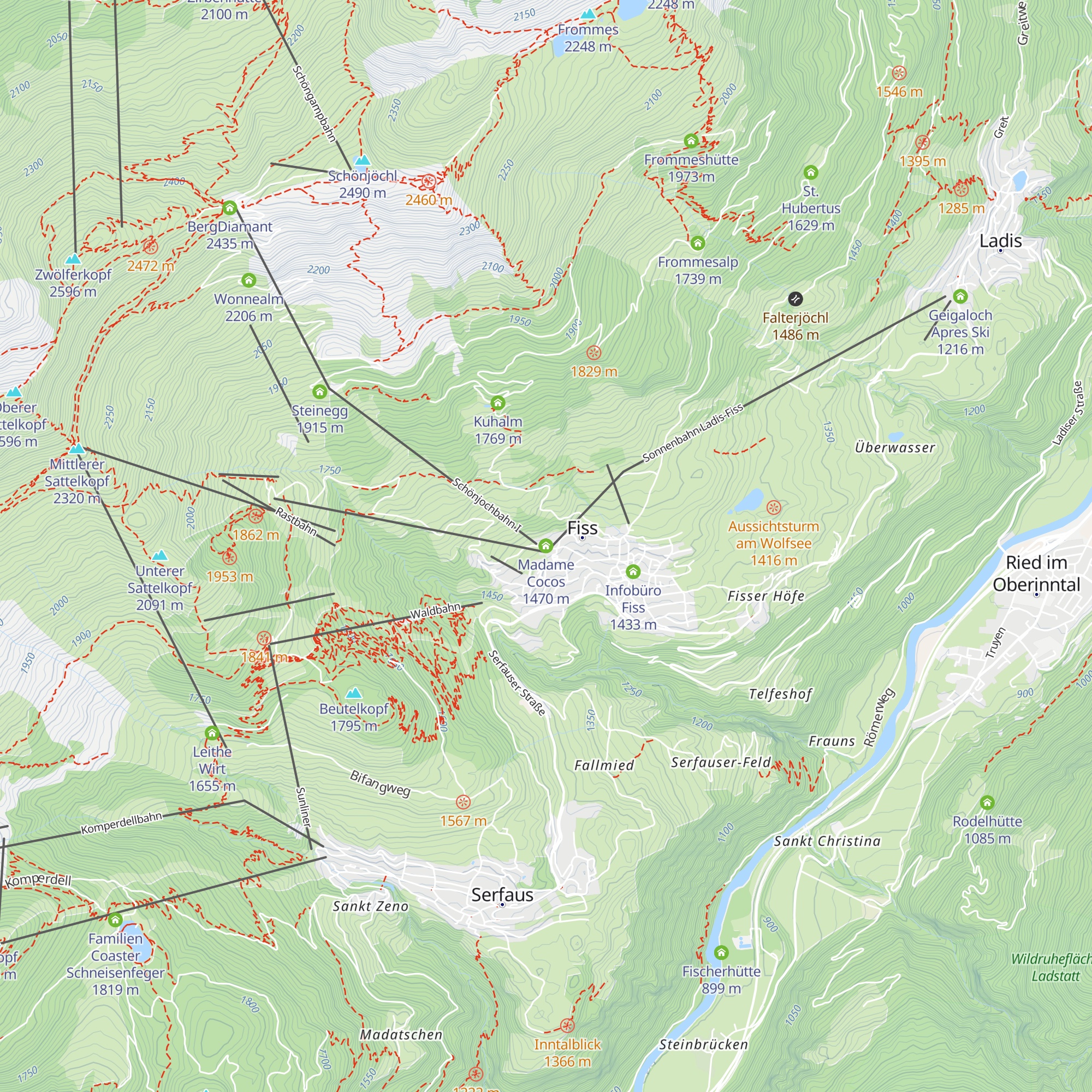 Madame Cocos map