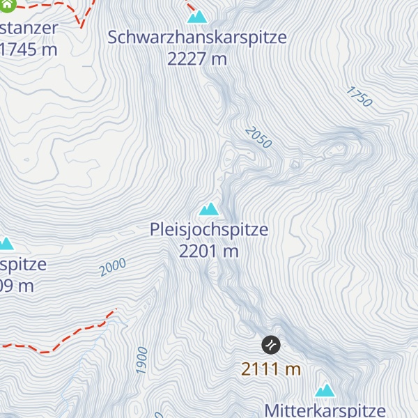 Map of Pleisjochspitze