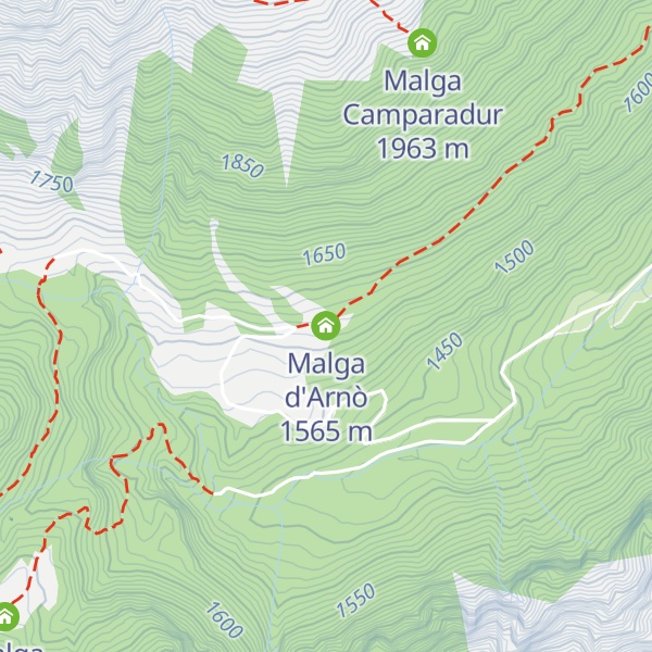 Map of Malga d'Arnò