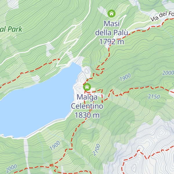 Map of Malga Celentino