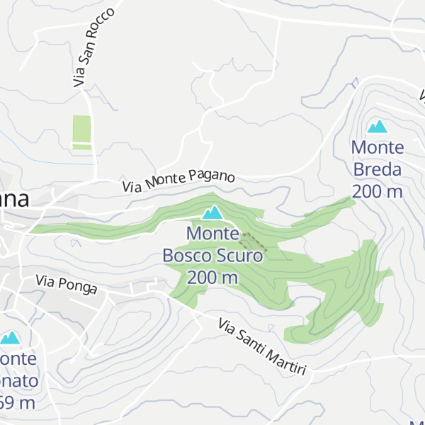 Map of Monte Bosco Scuro