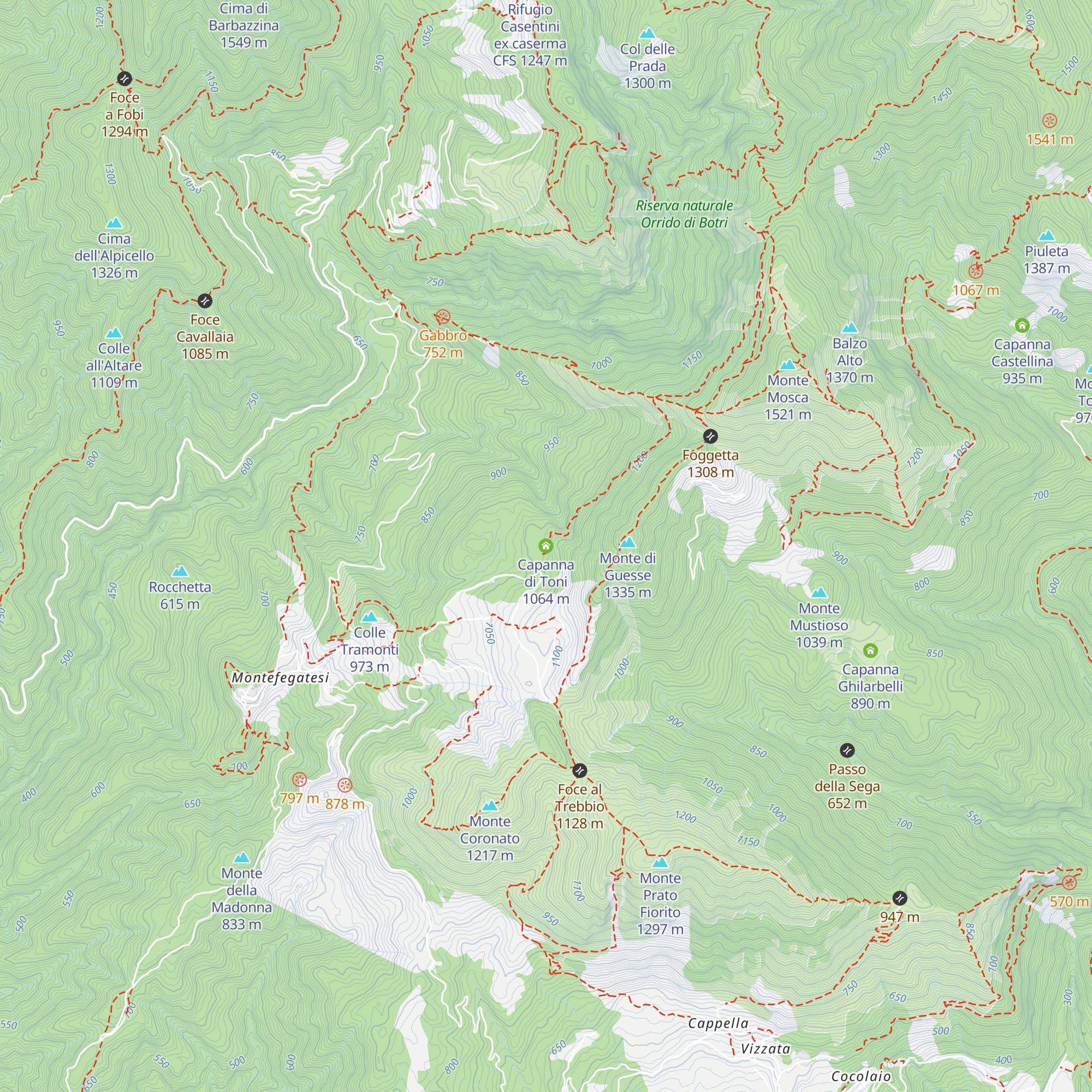 Capanna di Toni map