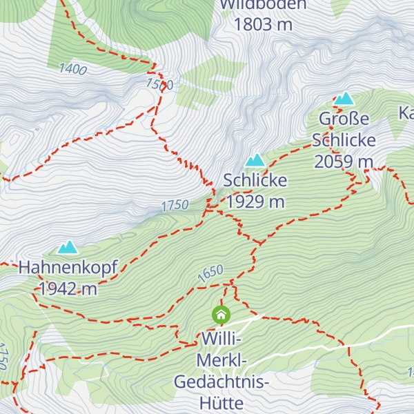 Map of Kleiner Schlicke
