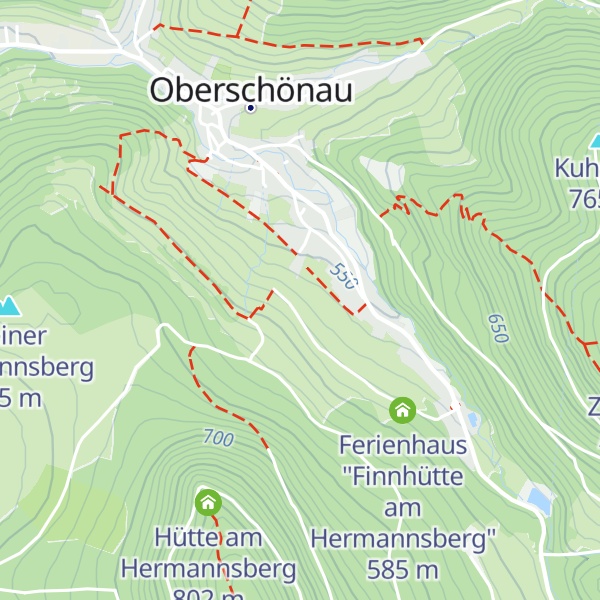 Map of Ferienhaus "Hütte am Hermannsberg"