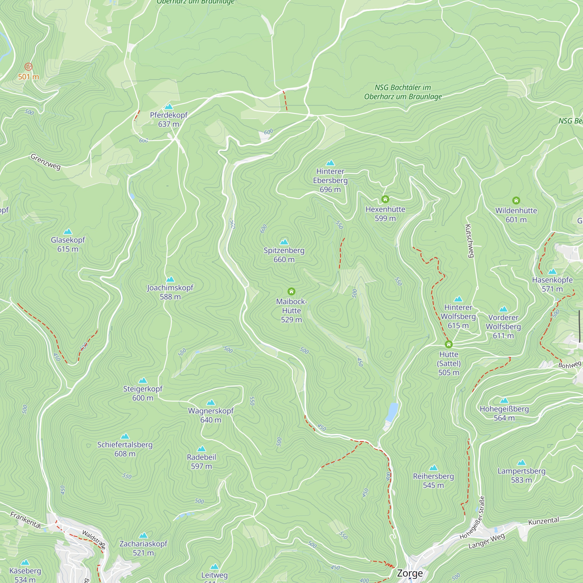 Maibock-Hütte map