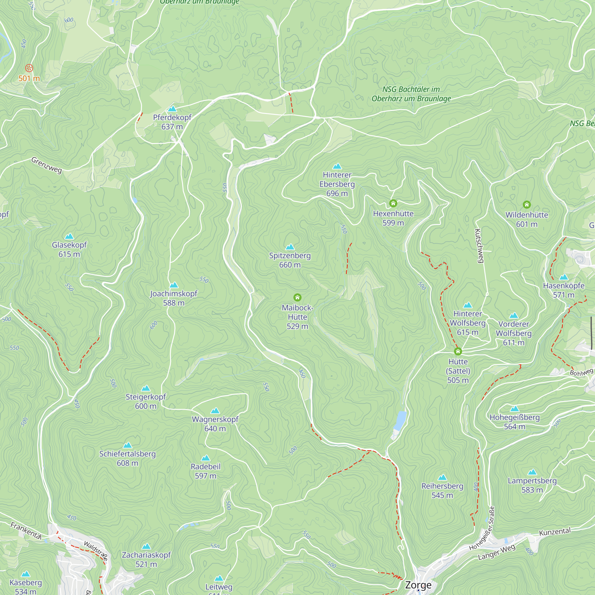 Maibock-Hütte map
