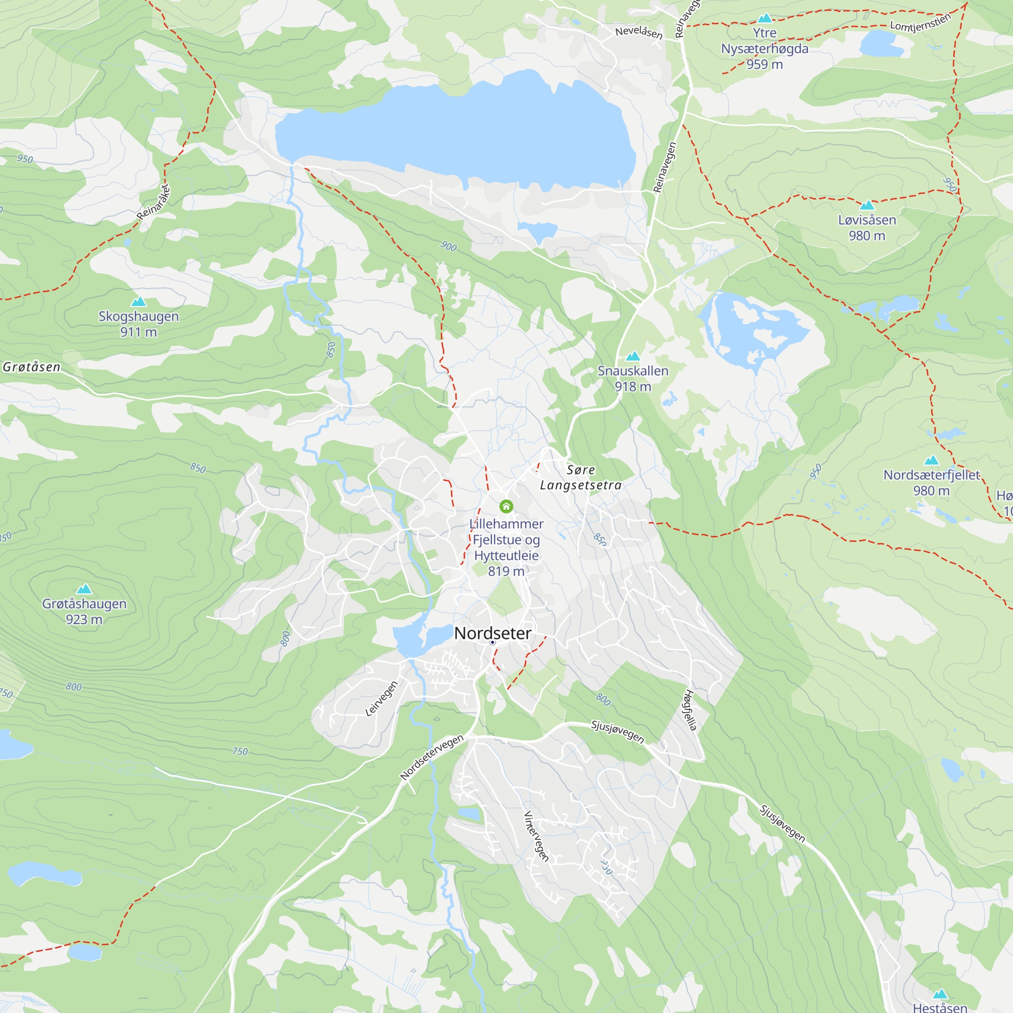 Lillehammer Fjellstue og Hytteutleie map