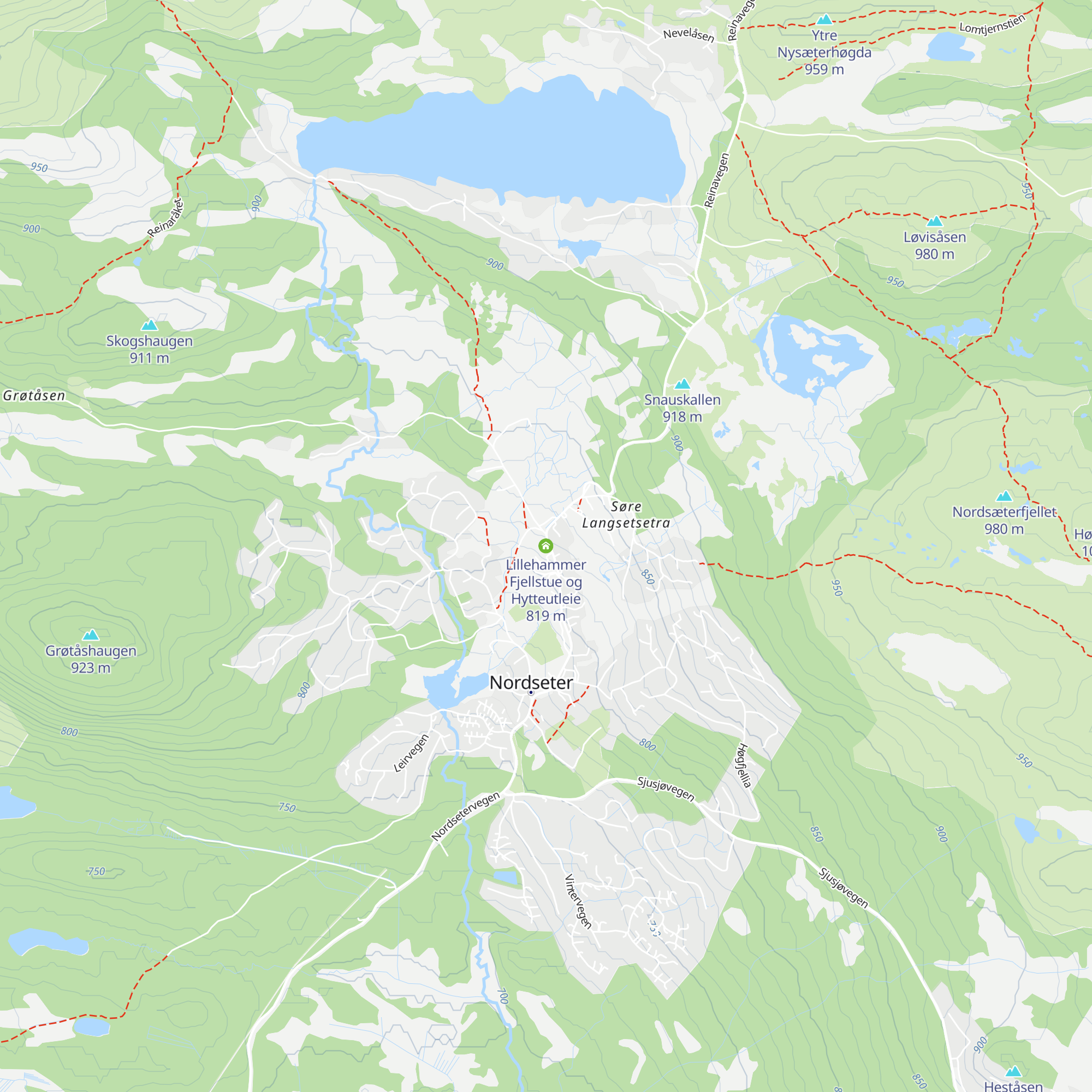 Lillehammer Fjellstue og Hytteutleie map