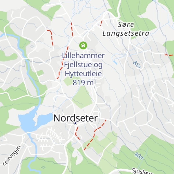 Map of Nordseter Sportell
