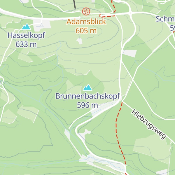 Map of Brunnenbachskopf