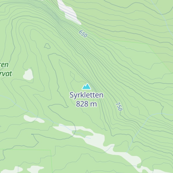 Map of Syrkletten