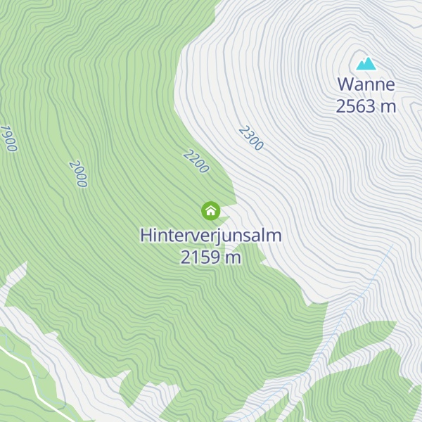 Map of Hinterverjunsalm