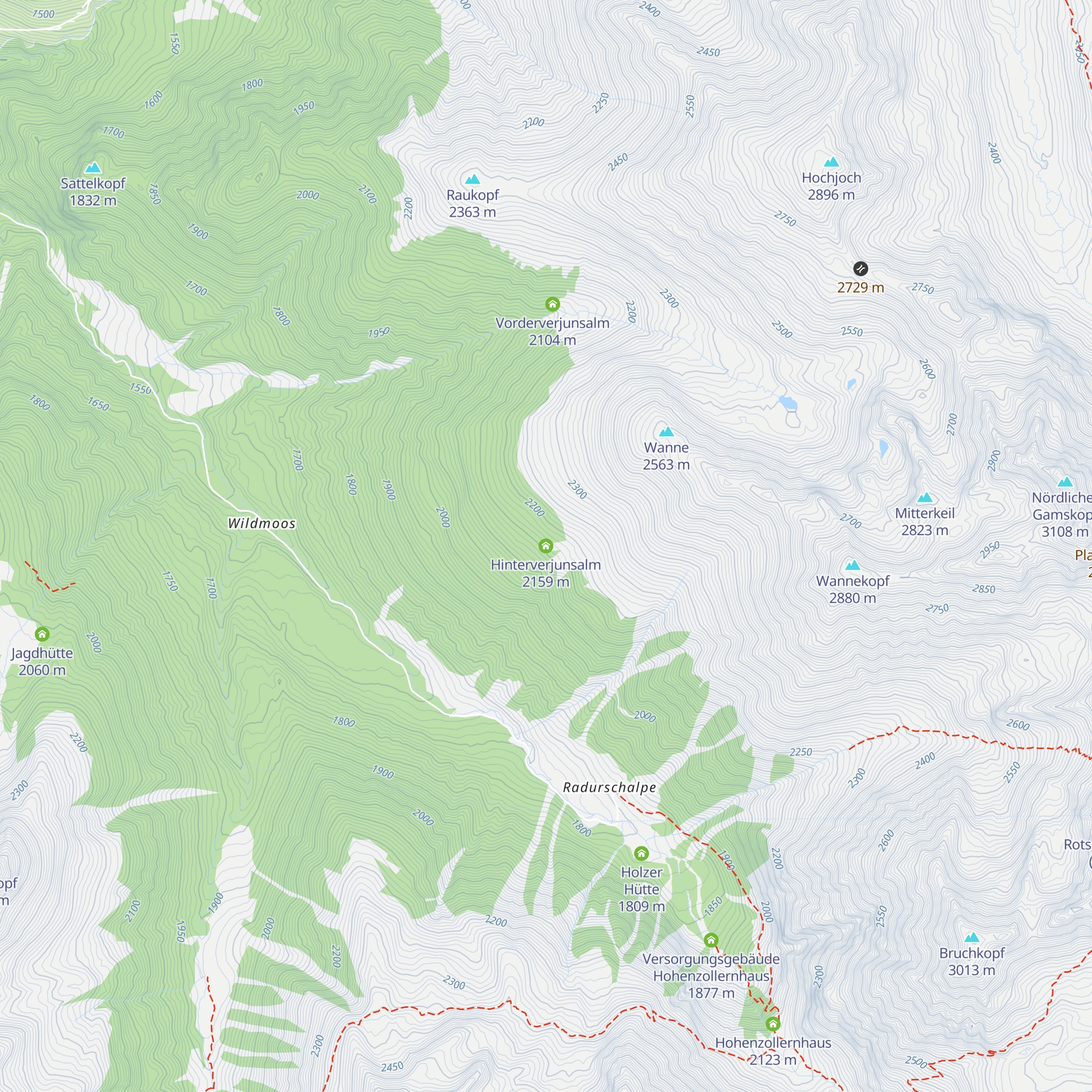 Hinterverjunsalm map