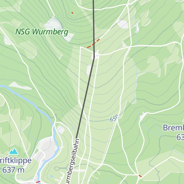 Map of Kleine Wurmbergklippe