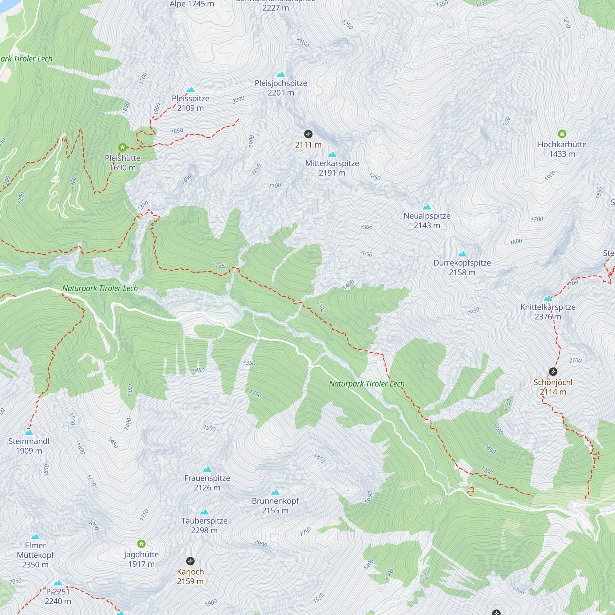 G.-Schretter-Hütte map