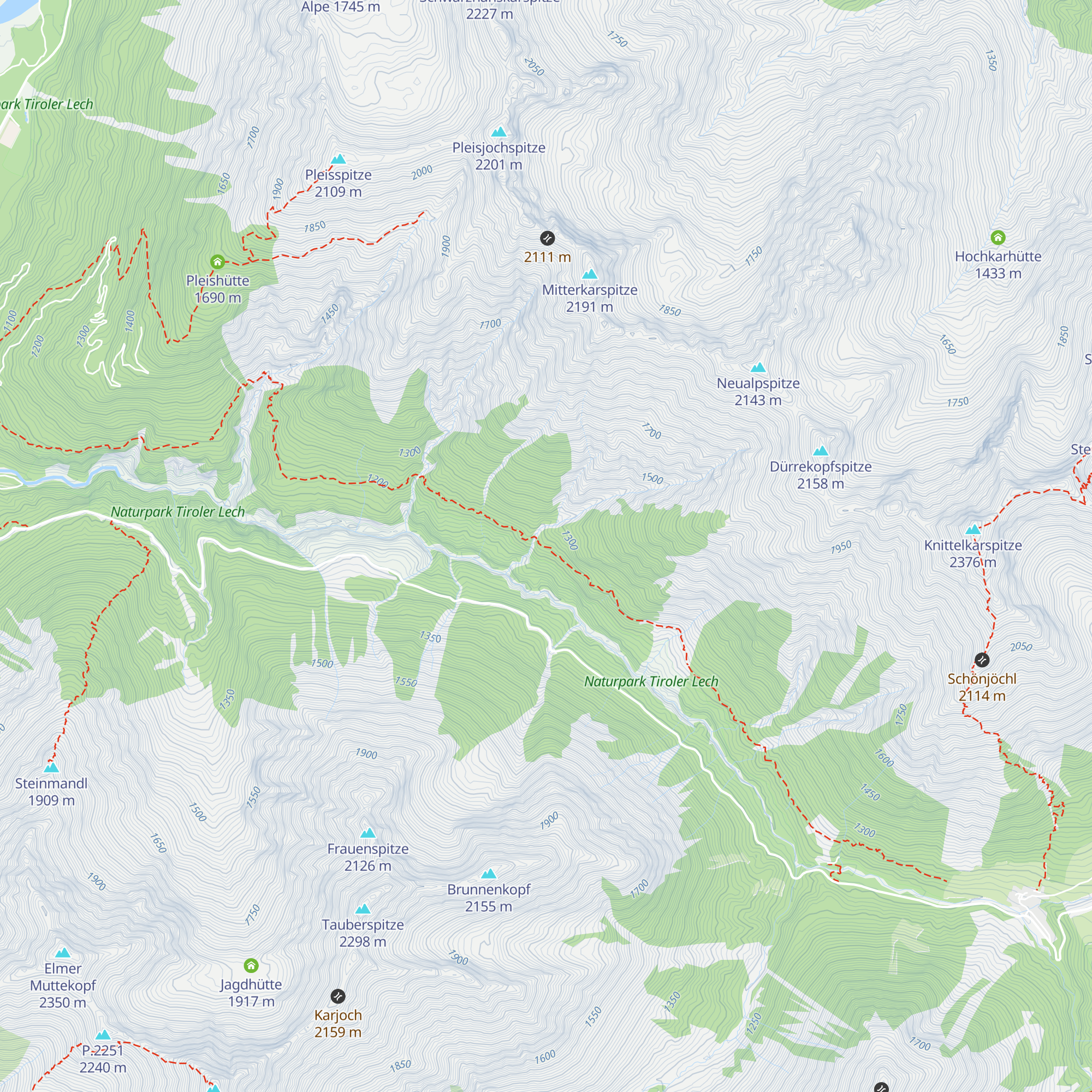 G.-Schretter-Hütte map