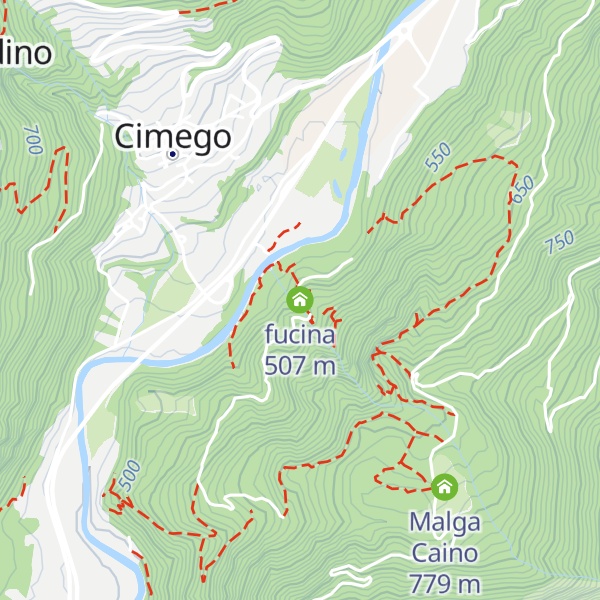 Map of fucina