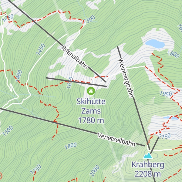 Map of Skihütte Zams