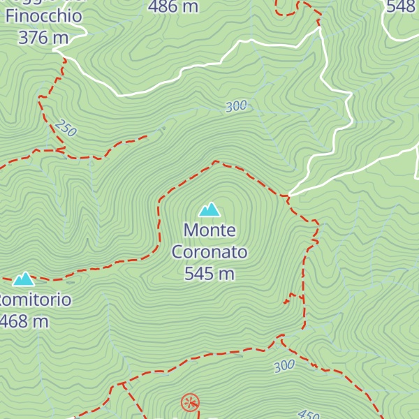 Map of Monte Coronato