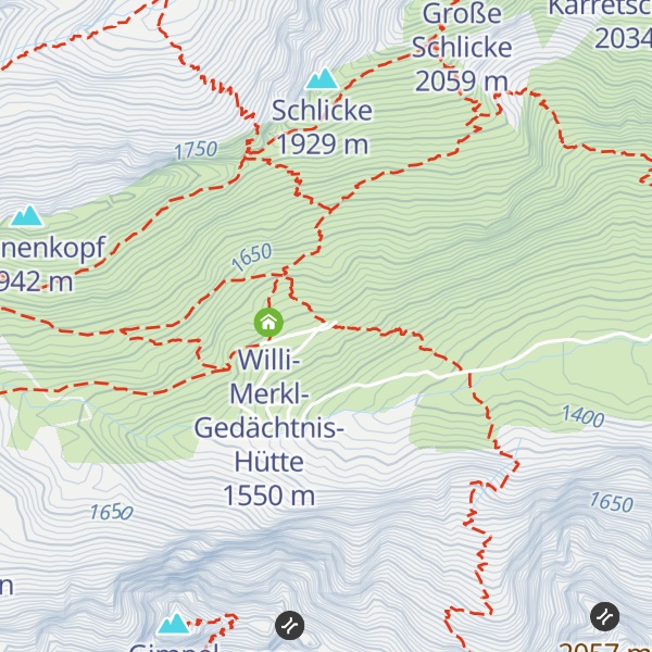 Map of Benno-Helf-Hüttle