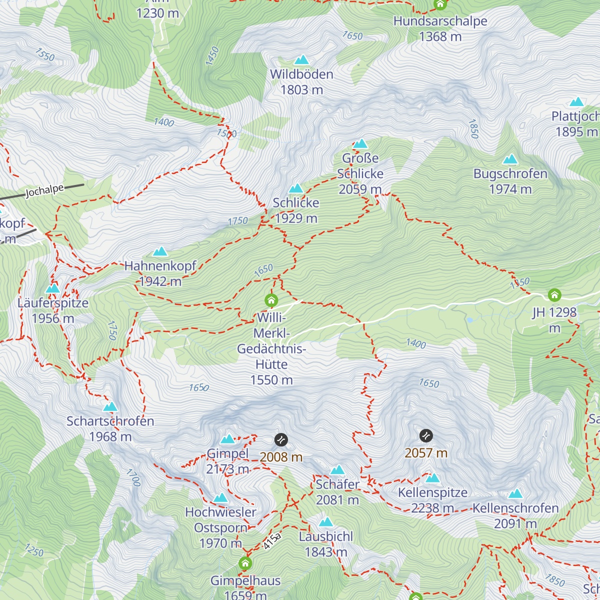 Otto-Mayr-Hütte map