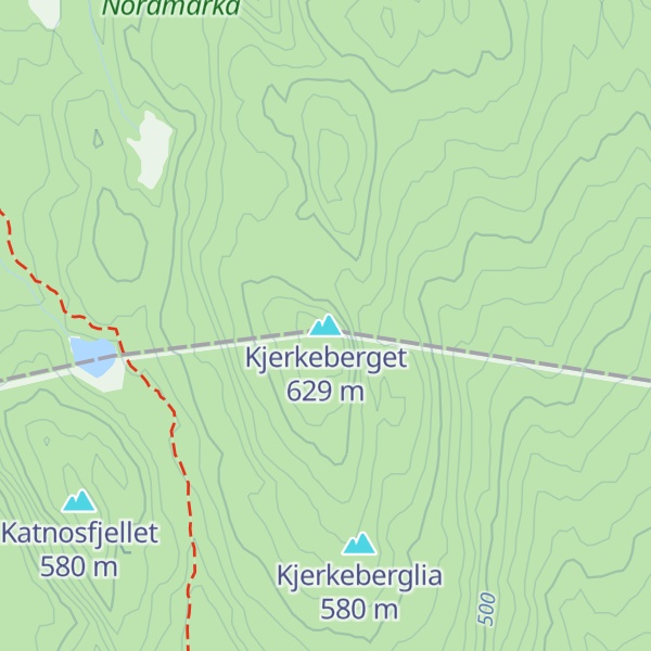 Map of Kjerkeberget