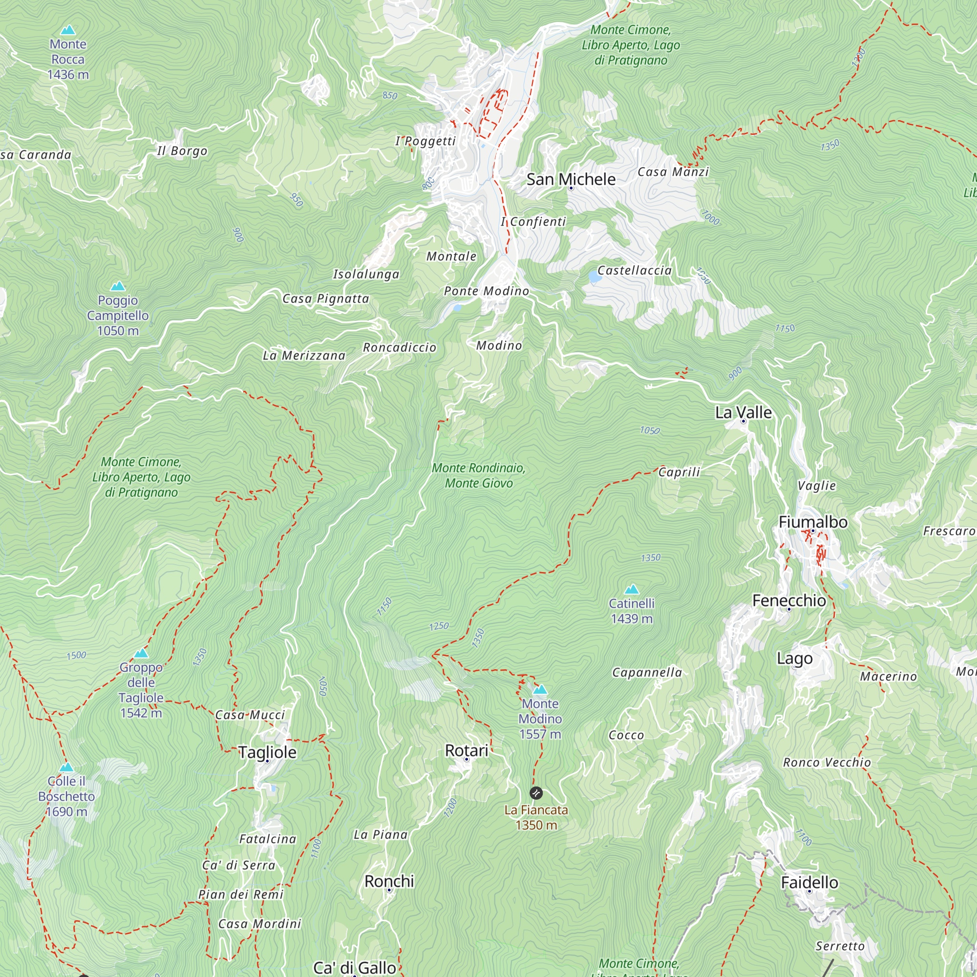 Capanna del Monte map