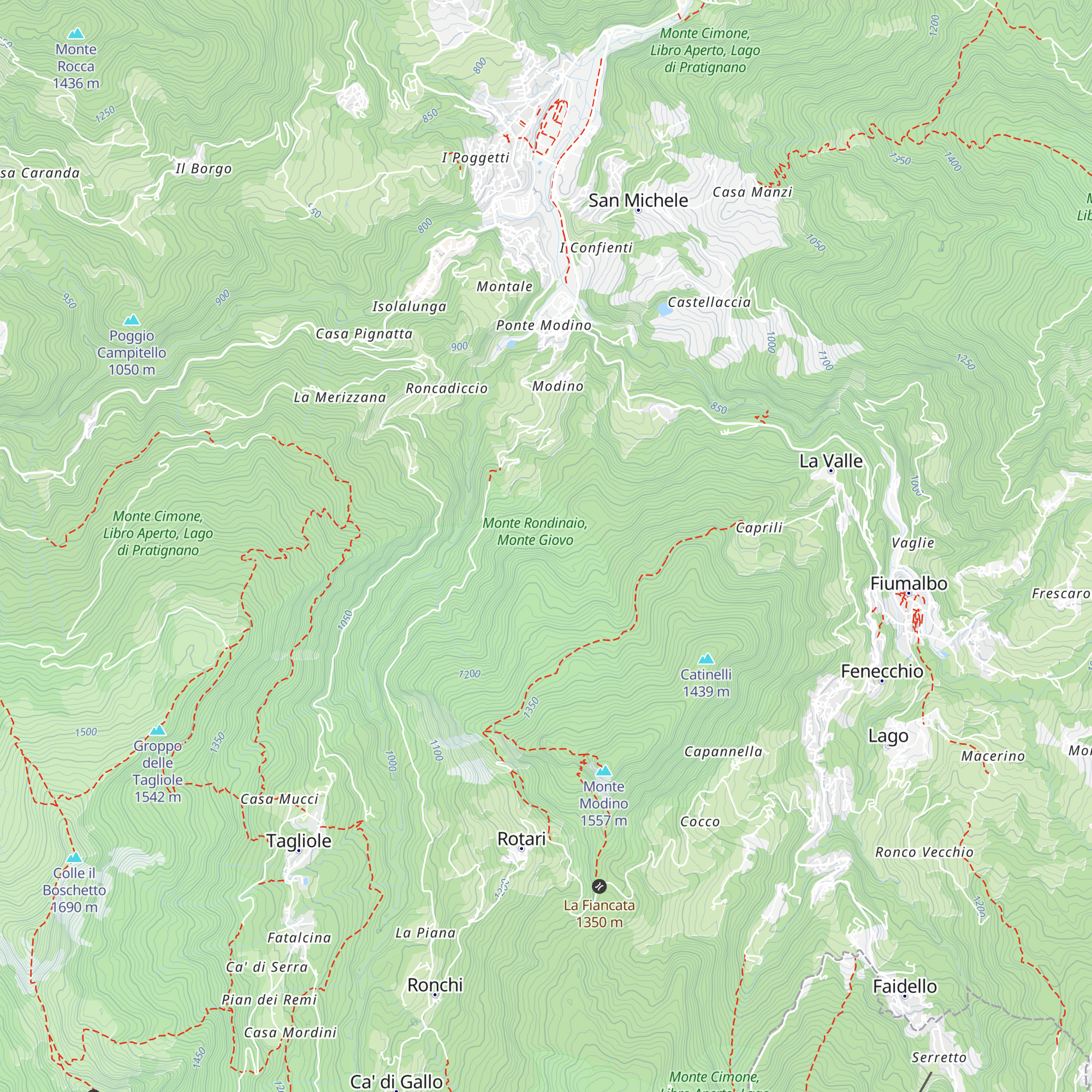 Capanna del Monte map