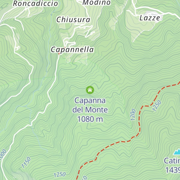 Map of Capanna del Monte