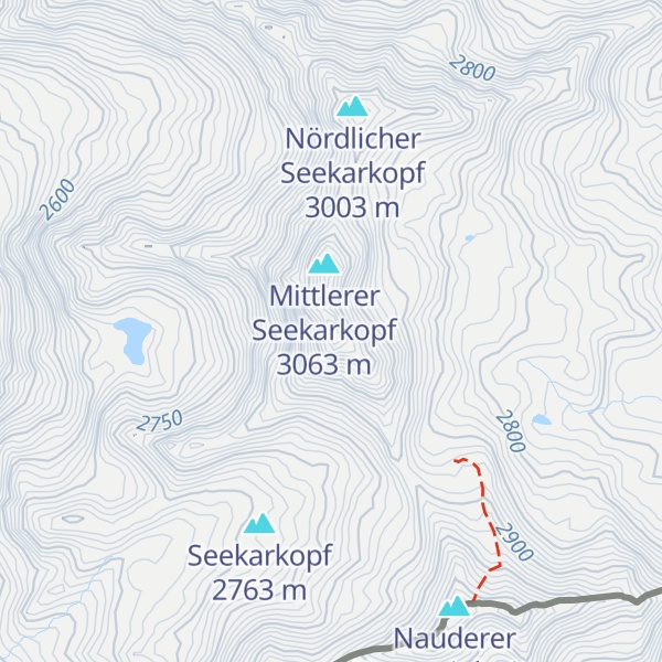 Map of Südlicher Seekarkopf