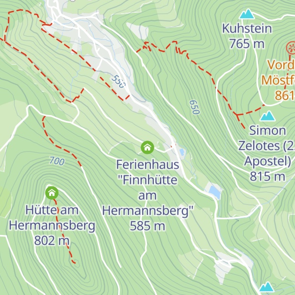 Map of Ferienhaus "Finnhütte am Hermannsberg"