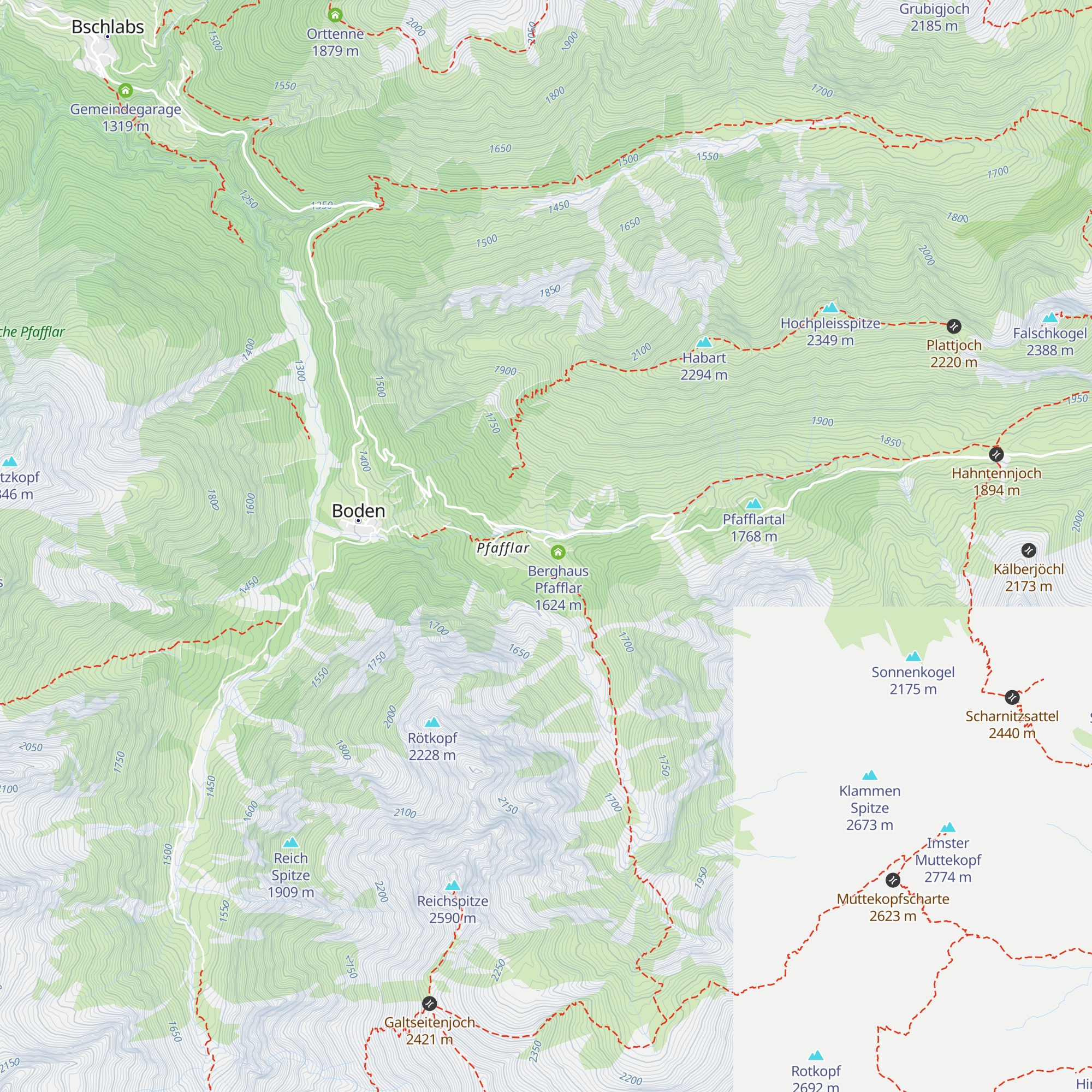 Leos Alm map