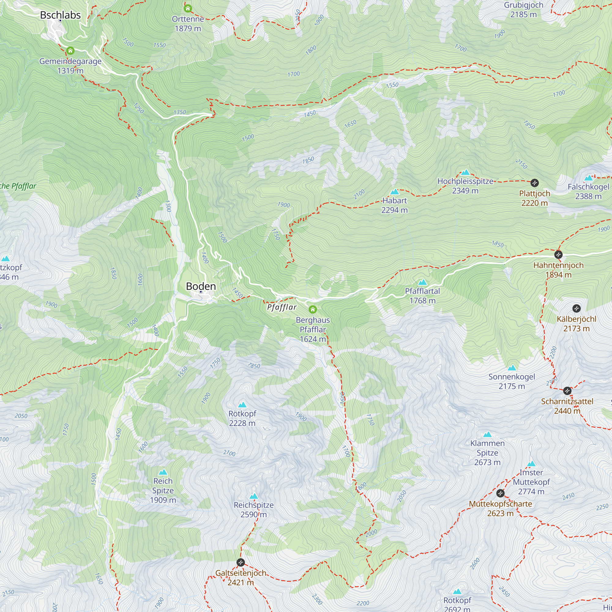 Leos Alm map