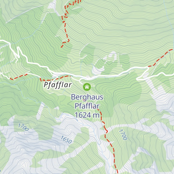Map of Berghaus Pfafflar