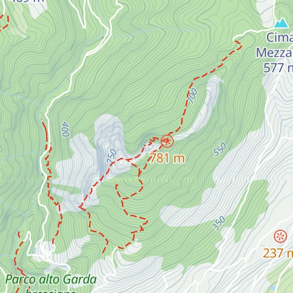 Map of Monte Castello di Gaino