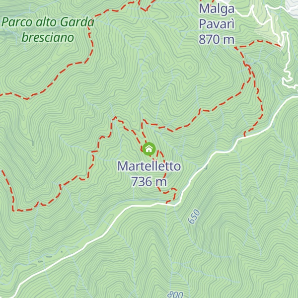 Map of Martelletto