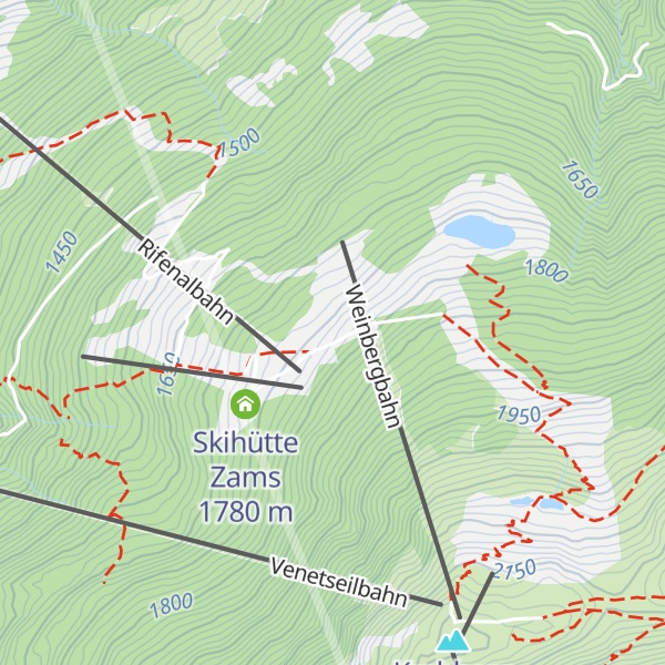 Map of Zammer Alm