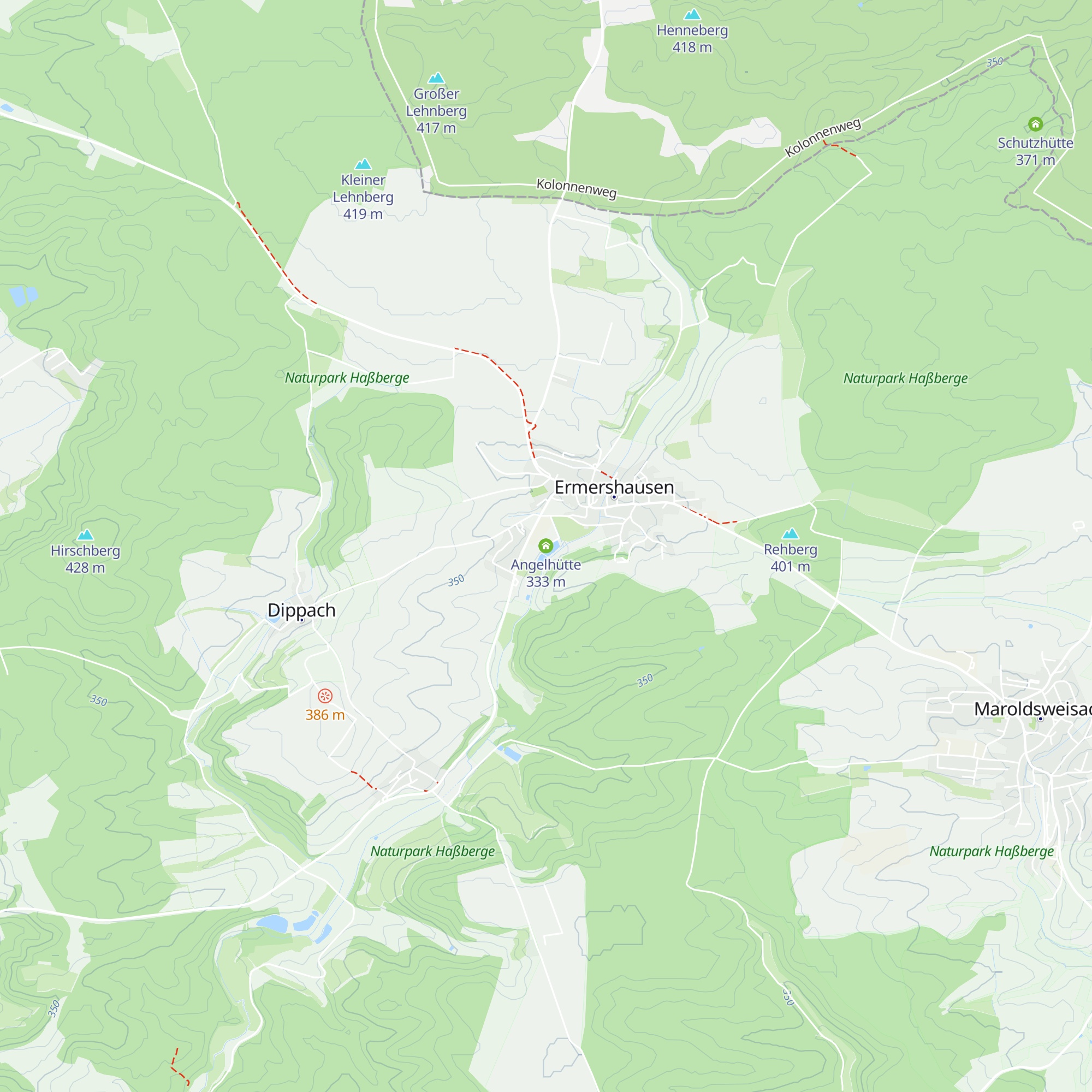 Angelhütte map