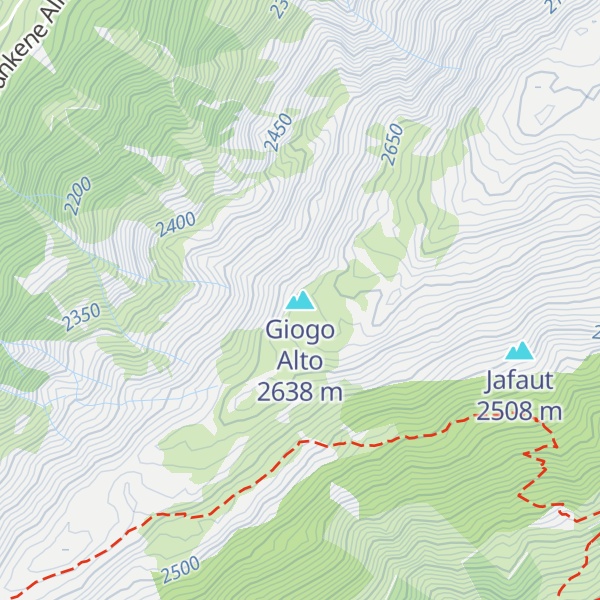 Map of Giogo Alto
