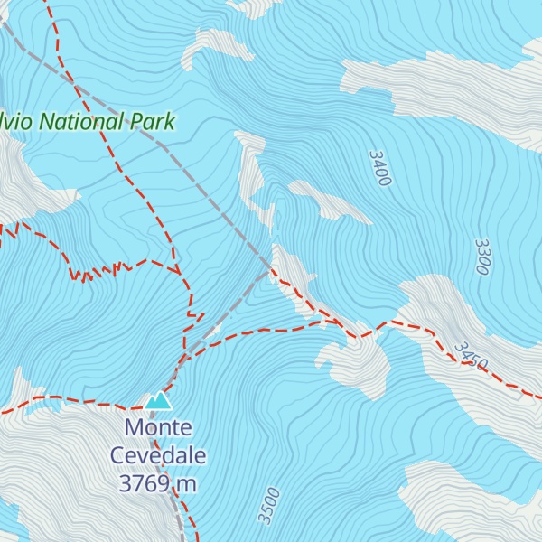 Map of Südliche Zufallspitze - Cevedale II